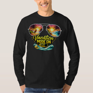Camiseta Vacation Mode On Feels Like Sunset Beach Long Tee