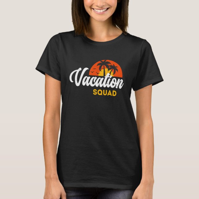 Camiseta Vacation Squad Family Matching Trip (Frente)