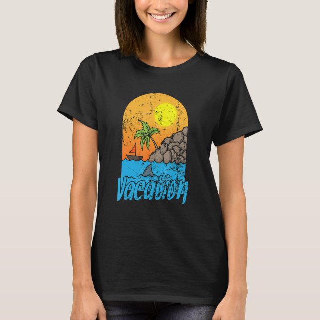 Camiseta Vacation Summer Sun and Beach (Frente)