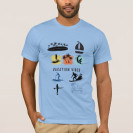 Camiseta Vacation Vibes - Estilo de Viagem Tropica
