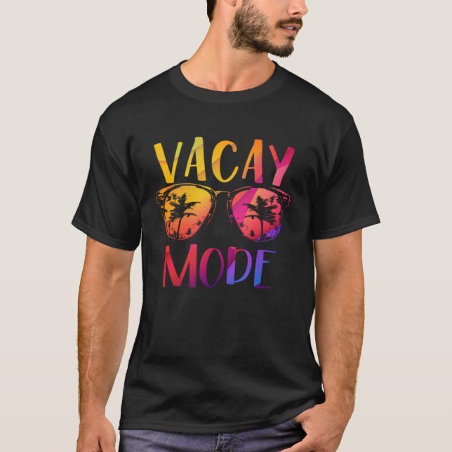 Camiseta Vacay Mode Retro Vacation Summer Cruise Holiday Va (Frente)