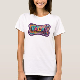 Camiseta VACAY Roxa da Moda