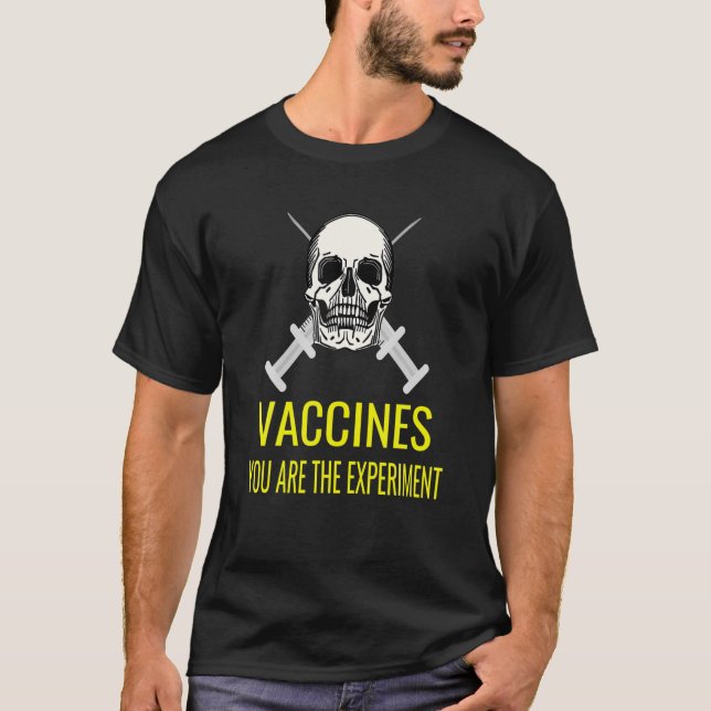 Camiseta Vacina Anti-Obrigatória Ou Experiência Vax (Frente)