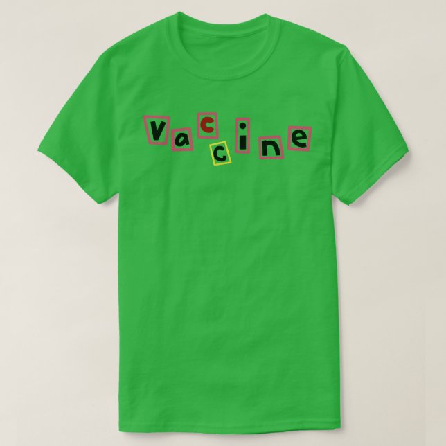 Camiseta Vacina contra a tipografia (Frente do Design)