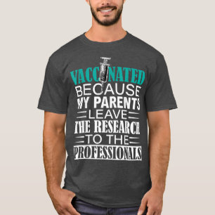Camiseta Vacina propulsora deixa pesquisa para ciência