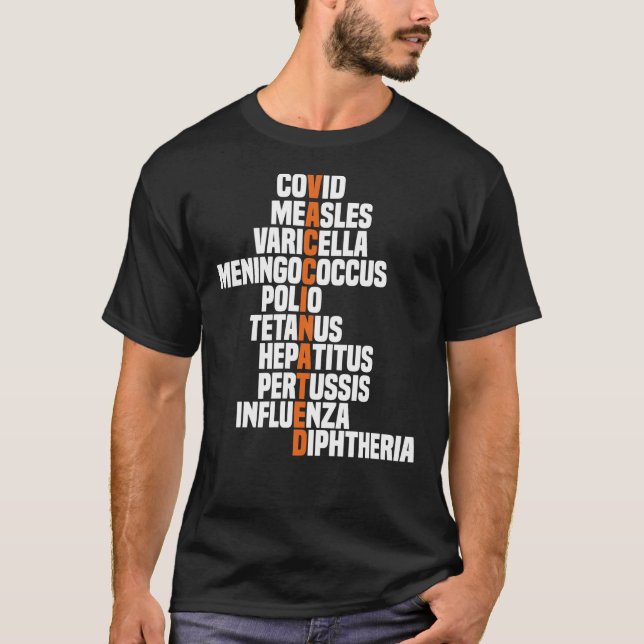 Camiseta Vacina - Vacina - Pro Vacinas - Enfermeiro Engraça (Frente)
