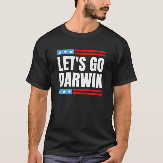 Camiseta Vacina Vacina Vacinada Engraçada Com vamos Go Darw (Frente)