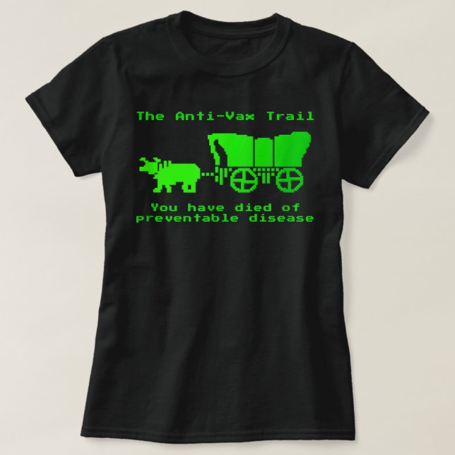 Camiseta Vacinação Anti-Vax Trail Pro Vax (Frente do Design)