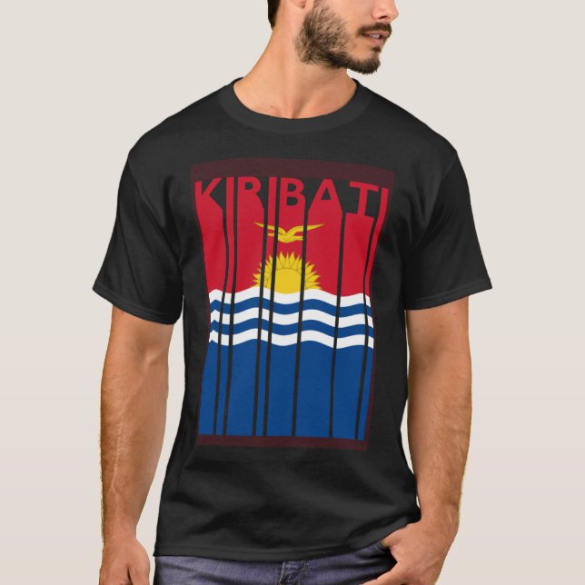 Camiseta Vacinação da bandeira quiribatiana I Kiribati (Frente)