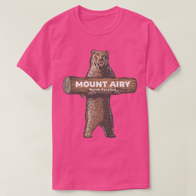Camiseta Vacinação do Urso de Produção do Monte Airy North  (Frente do Design)