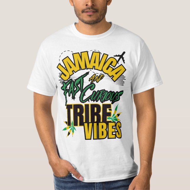 Camiseta Vacinação jamaicana rápida e curiosa (Frente)