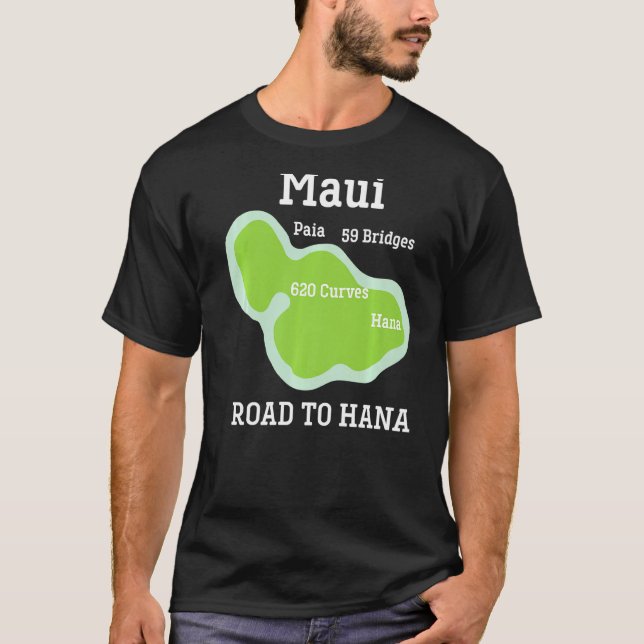 Camiseta Vacinação Souvenir Maui Hawaii Hana Vacation Souve (Frente)