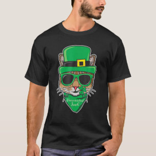 Camiseta Vacinada Rua Engraçada Irlandesa. Dia dos Patrick