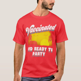 Camiseta Vacinado e pronto para festa
