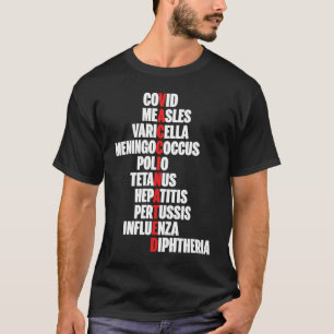 Camiseta Vacinado para Mulheres Vacinadas Pro Vacina