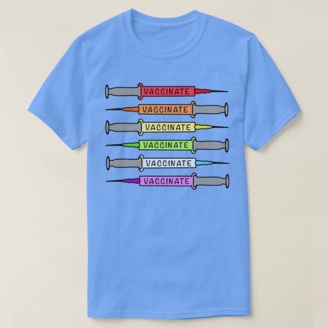 Camiseta Vacinas Arco-Íris 1 (Frente do Design)