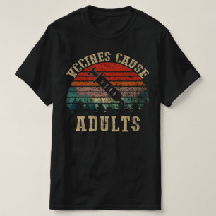Camiseta Vacinas Causam Adultos