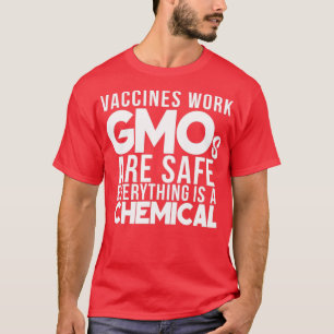 Camiseta Vacinas legal funcionam OGMs seguros Pro Science
