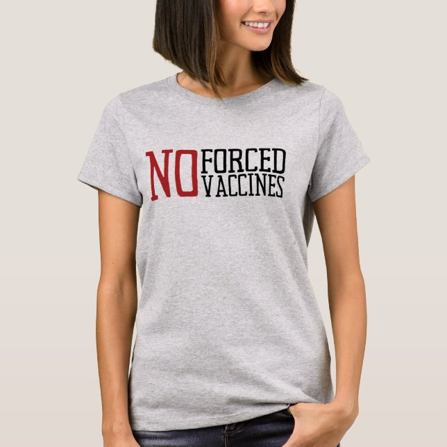 Camiseta Vacinas Não Forçadas (Frente)