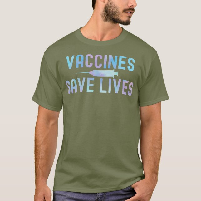 Camiseta Vacinas TieDye Economizam Vidas 2021 ProVaccine (Frente)
