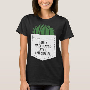 CAMISETA VACINATO DE CACTO ANTISOCIAL INTEIRAMENTE VACINADO