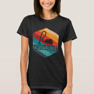 Camiseta Vacuum Cleaner Vacuumologista Homens Mulheres Retr