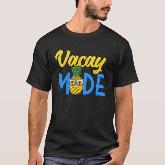 Camiseta Vacy Mode Summer Cruise Getaway Family Beach Mode (Frente)