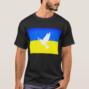Camiseta Vaga da Paz - Bandeira da Ucrânia - Liberdade - P