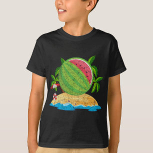 Camiseta Vaga Tropical de Verão Palmeiras Trees de Praia Wa