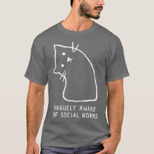 Camiseta Vagamente ciente de amigo da família das Normas So