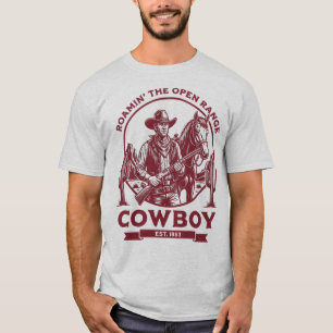 Camiseta Vagando pelo Terreno Aberto – Velho Oeste Cowboy