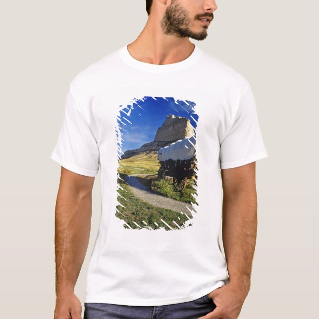 Camiseta Vagão de Conestoga no nacional de Scottsbluff (Frente)