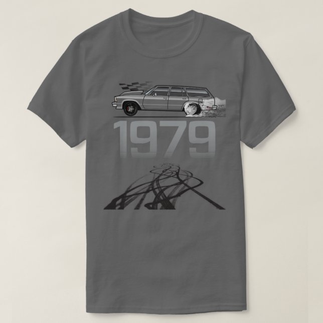 Camiseta Vagão multicolorido de 1979 (Frente do Design)