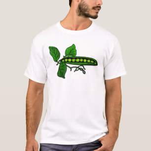 Camiseta Vagens de ervilha verde do jardim