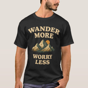 Camiseta Vague mais se preocupe menos com design de frase a