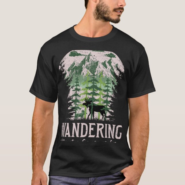 Camiseta Vagueando Sem Causa Ou Cuidando Do Acampamento De  (Frente)