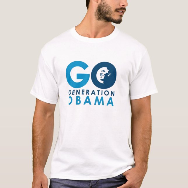 Camiseta Vai a geração Obama T branco (Frente)