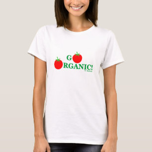 Camiseta Vai a mensagem mais saudável orgânica comer