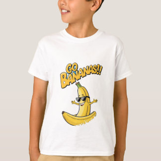 Camiseta Vai Bananas! T-Shirt das Crianças de Banana