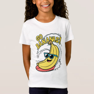 Camiseta Vai Bananas! T-Shirt das Crianças de Banana