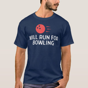 Camiseta Vai Correr Para Citação de Jogador de Boliche vint