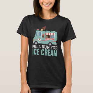 Camiseta Vai Correr Para O Sorvete Caminhão Sundae Gelato D