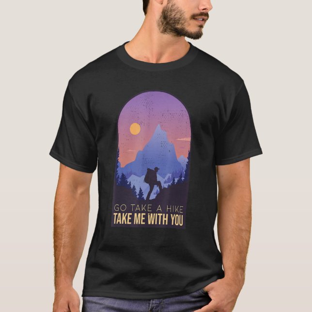 Camiseta Vai Dar Um Passo Leva-Me Com A Natureza Aventura H (Frente)
