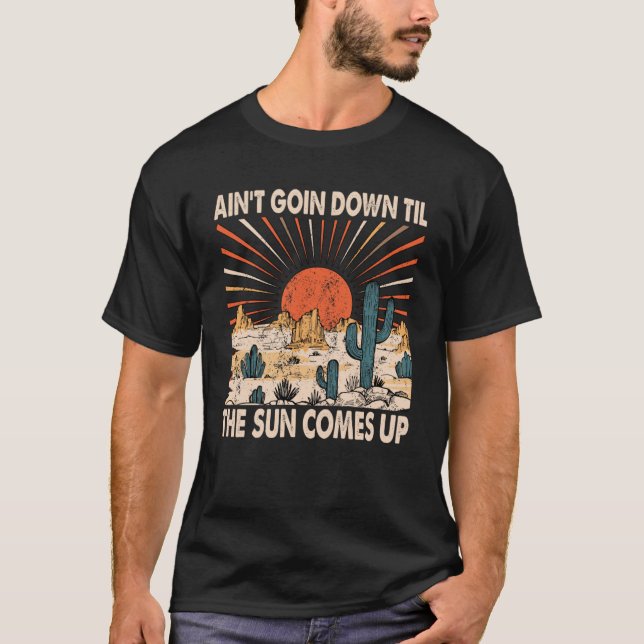 Camiseta Vai descer até o Sol subir o Retrato Ocidental (Frente)