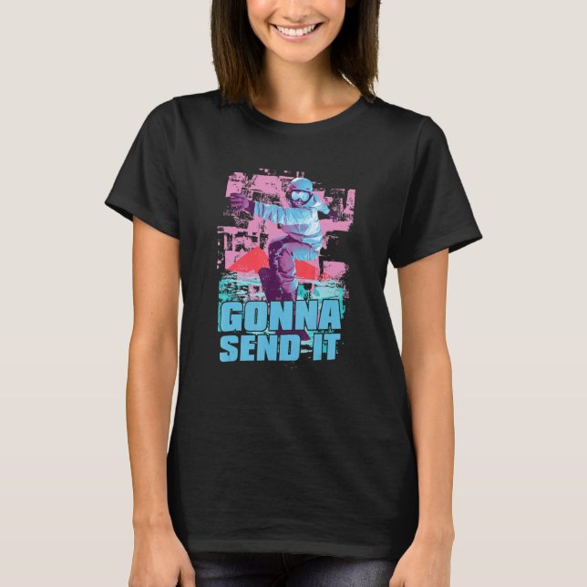 Camiseta Vai Enviar Para Snowboarder (Frente)