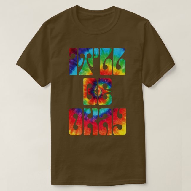 Camiseta Vai Ficar Bem, Tie Dye (Frente do Design)