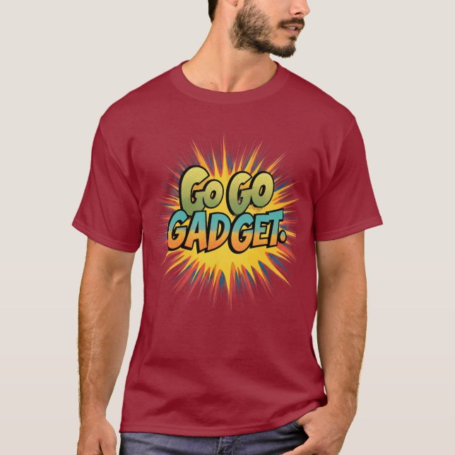 Camiseta Vai, Gadget! Retro-Pop Art (Frente)