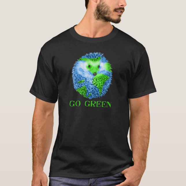 Camiseta Vai Hedgie verde (Frente)