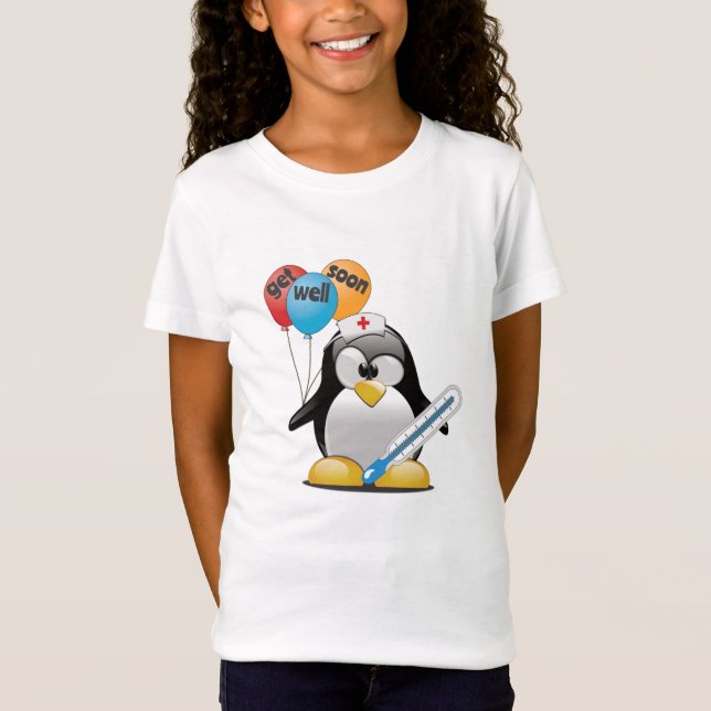 Camiseta Vai logo. Enfermeira de pinguins. (Frente)