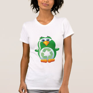Camiseta vai o pinguim verde